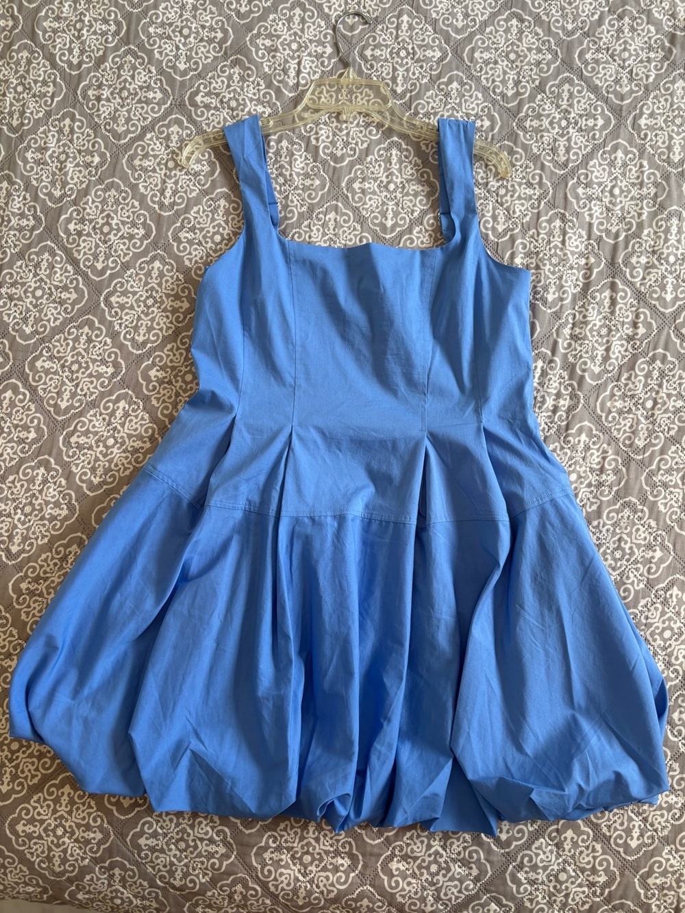 NWT Express Blue Mini Bubble Dress